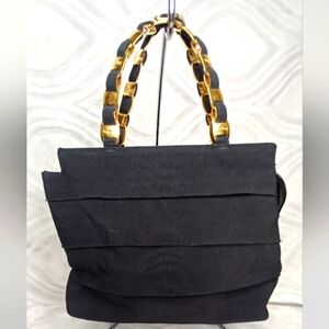 Salvatore Ferragamo Vara Black...like New With COA... 10x8x5